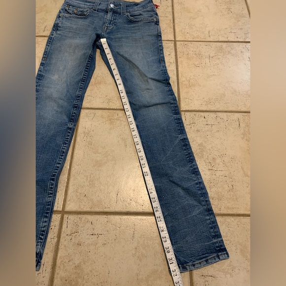 True Religion "Skinny Flap" Jeans - Size 30 - Red Orange SN Wash - Picture 10 of 14